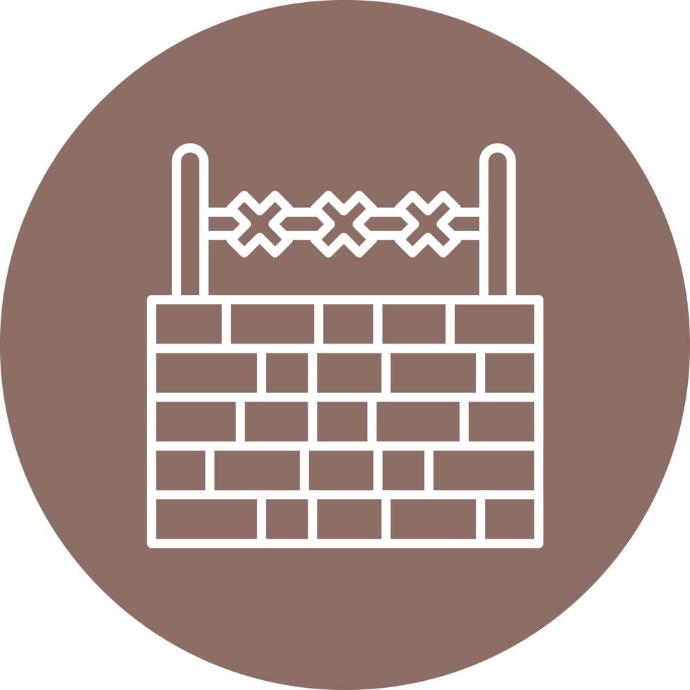 Border Line Circle Background Icon vector