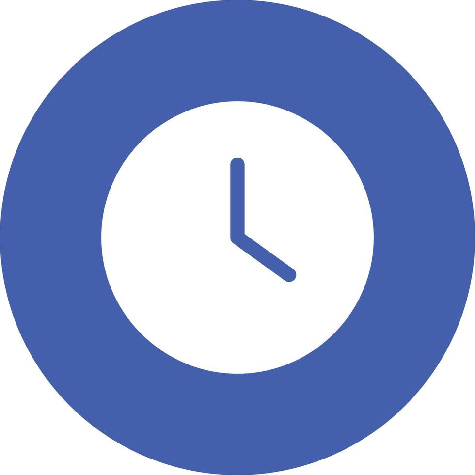Time Circle Glyph Circle Background Icon vector