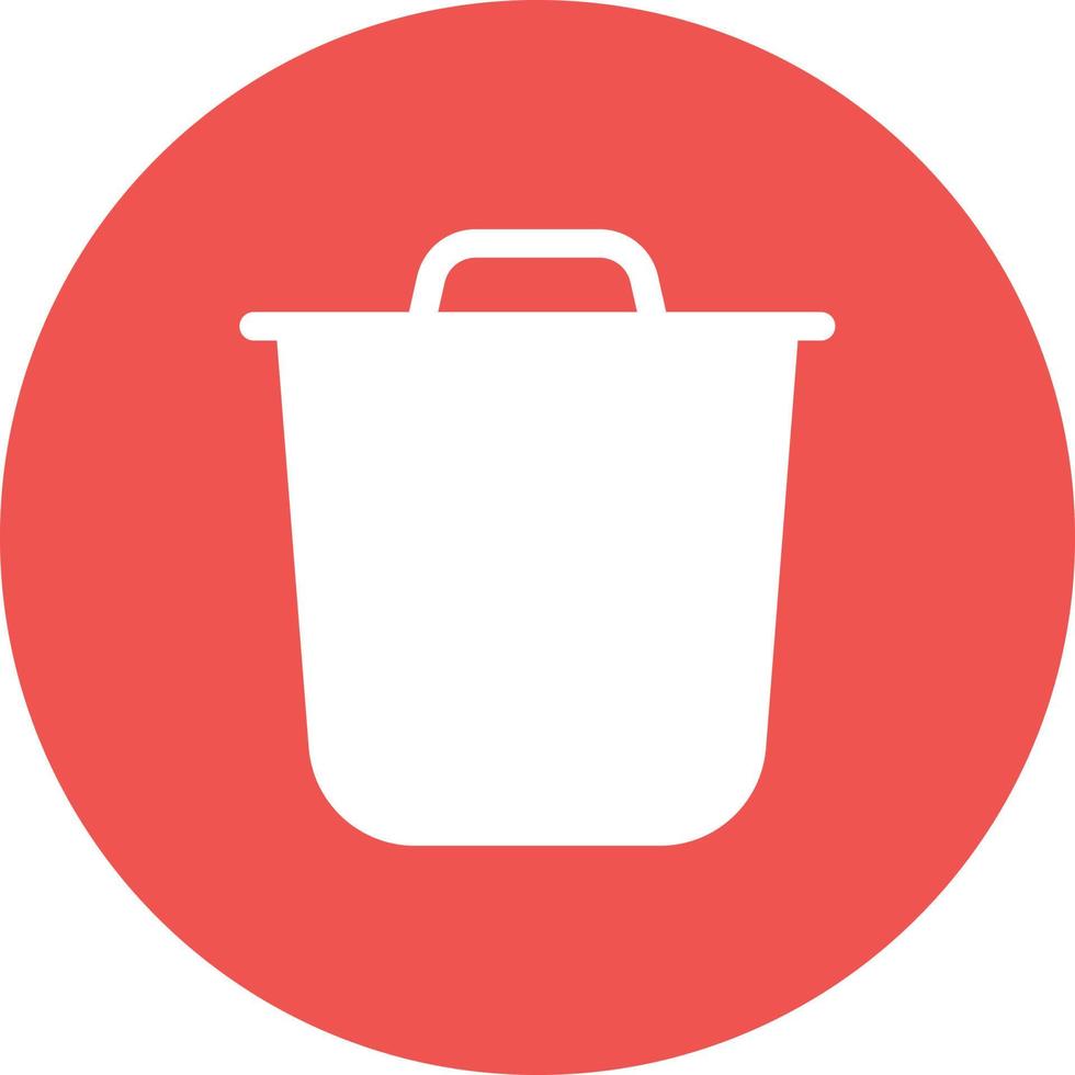 Delete Glyph Circle Background Icon vector