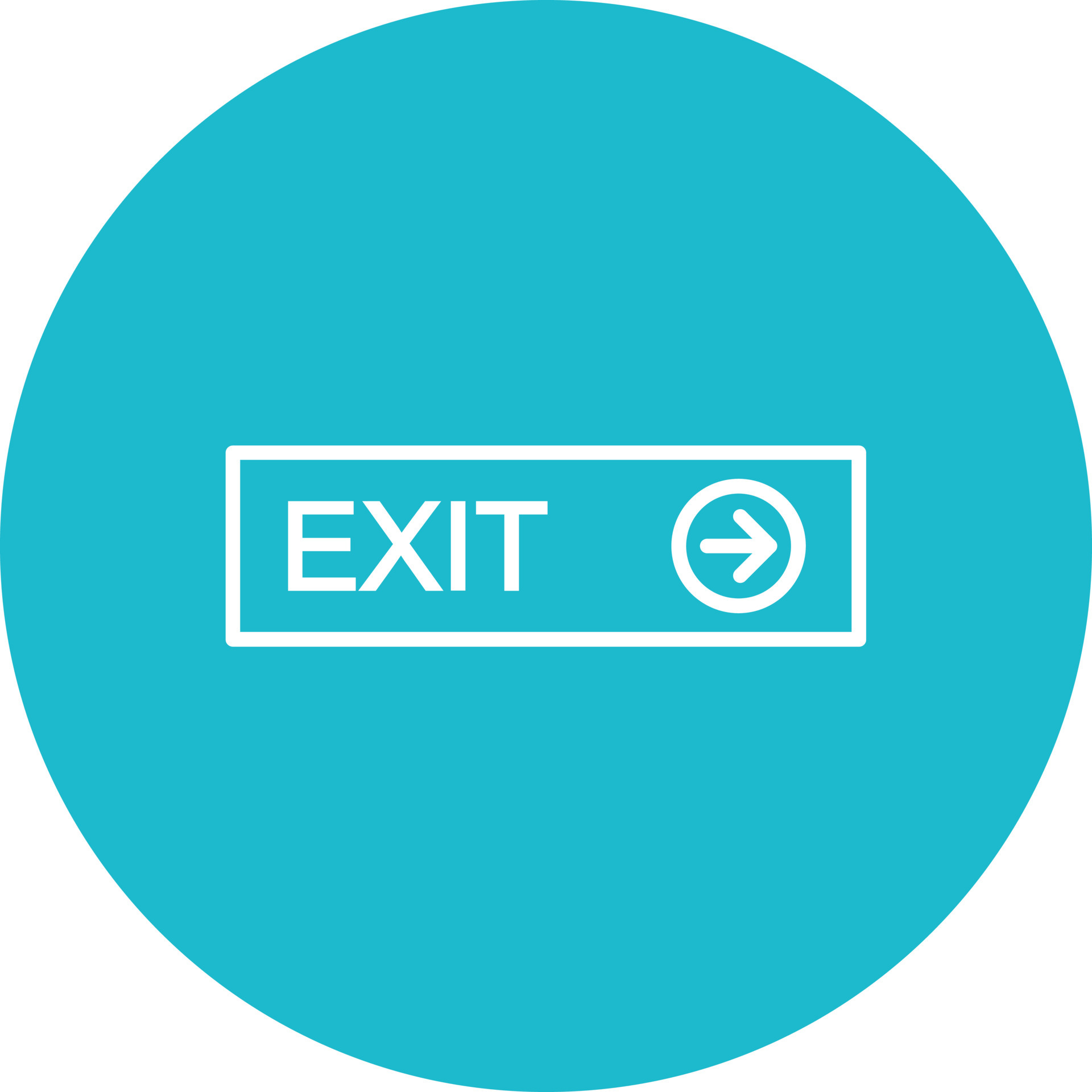 Exit Line Circle Background Icon 7141043 Vector Art at Vecteezy