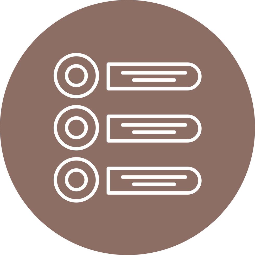 Prioritize Line Circle Background Icon vector