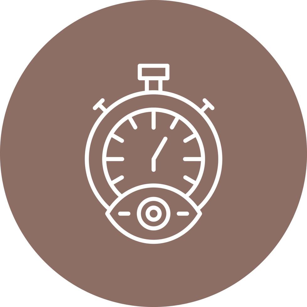 Time Tracking Line Circle Background Icon vector