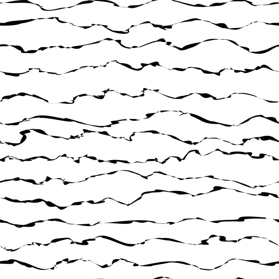 Distorted wave seamless pattern. Backdrops with sea, rivers or water texture. vector