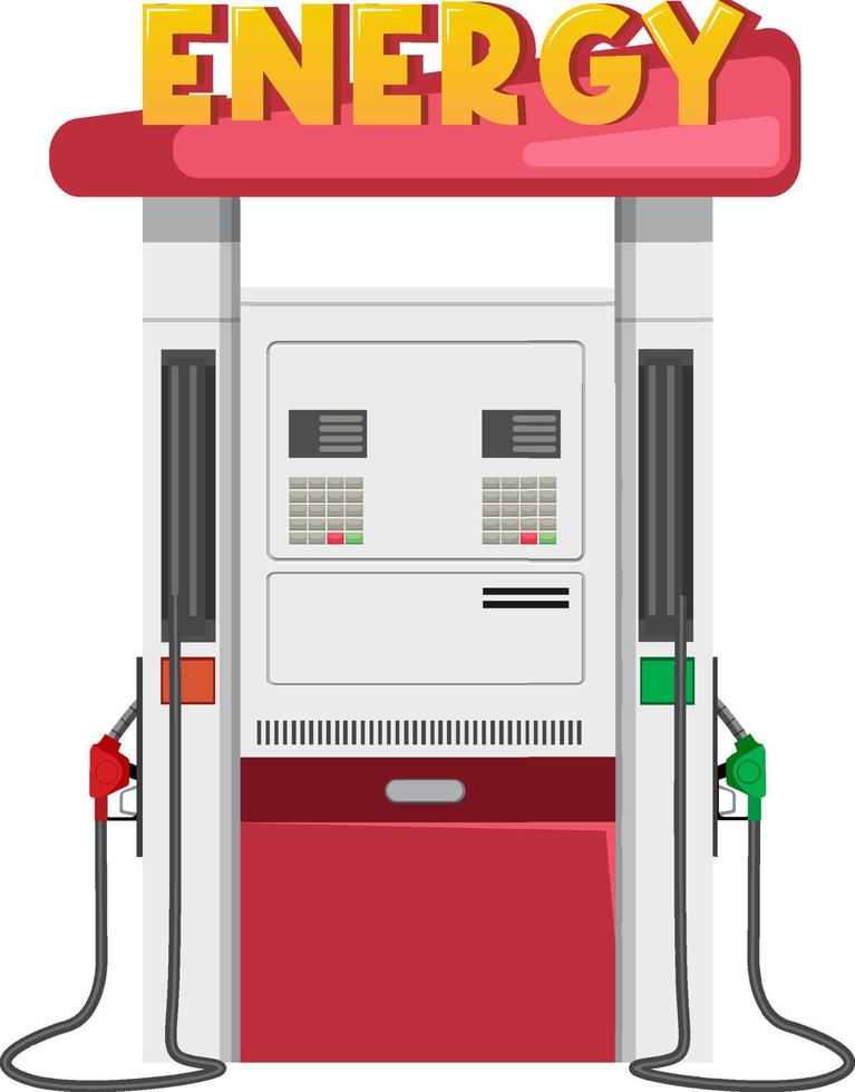 concepto de gasolinera con bomba vector