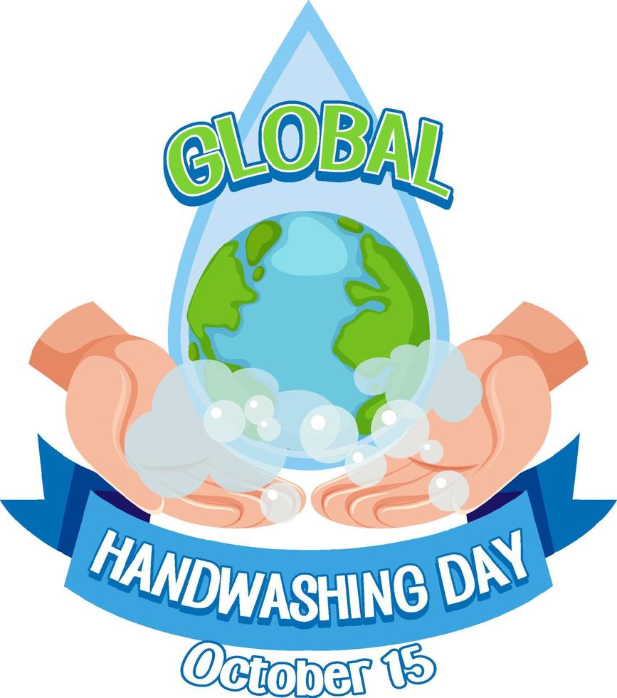 Global Handwashing Day banner design vector