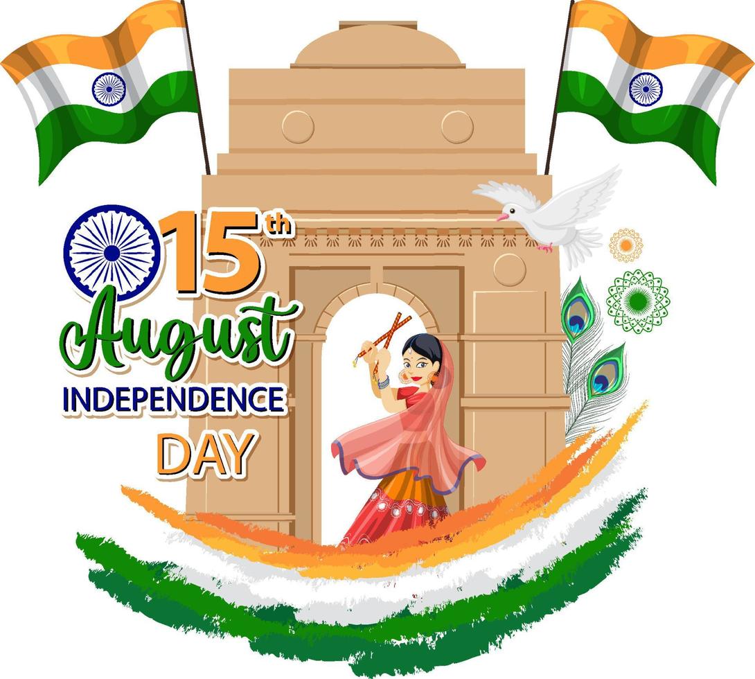 India Independence Day Poster vector