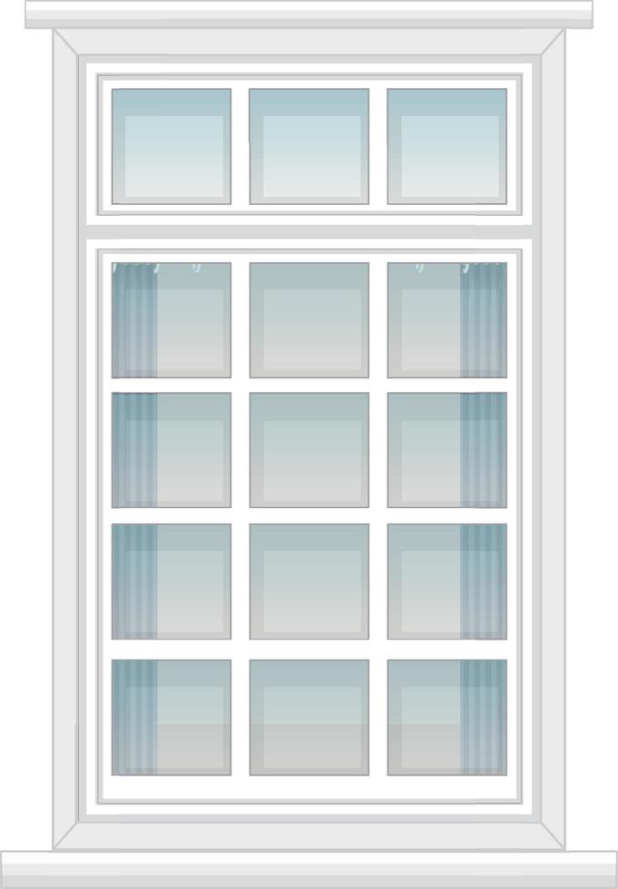 A window for apartment building or house facade vector