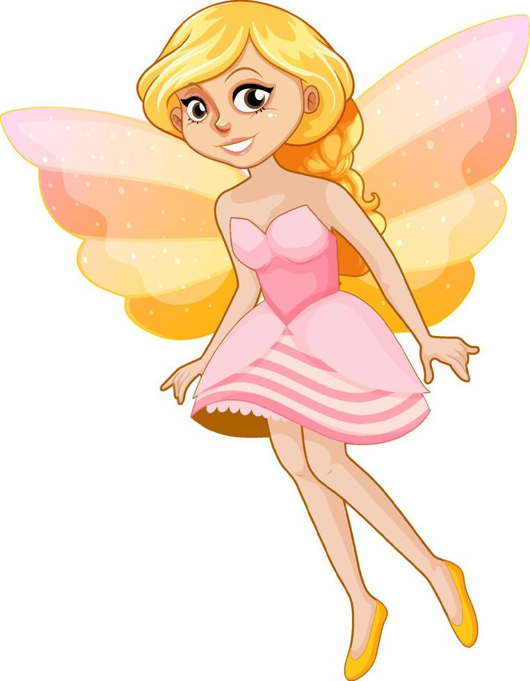 Fantastic fairy girl cartoon character vector