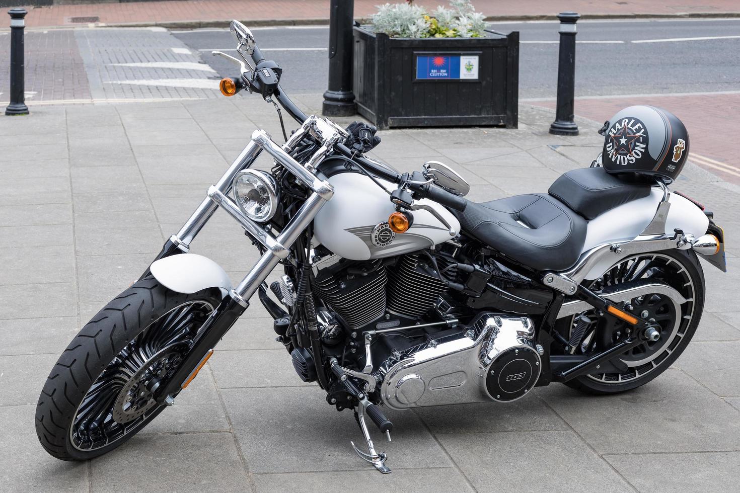 EAST GRINSTEAD, WEST SUSSEX, UK, 2020. Harley Davidson motorcycle photo