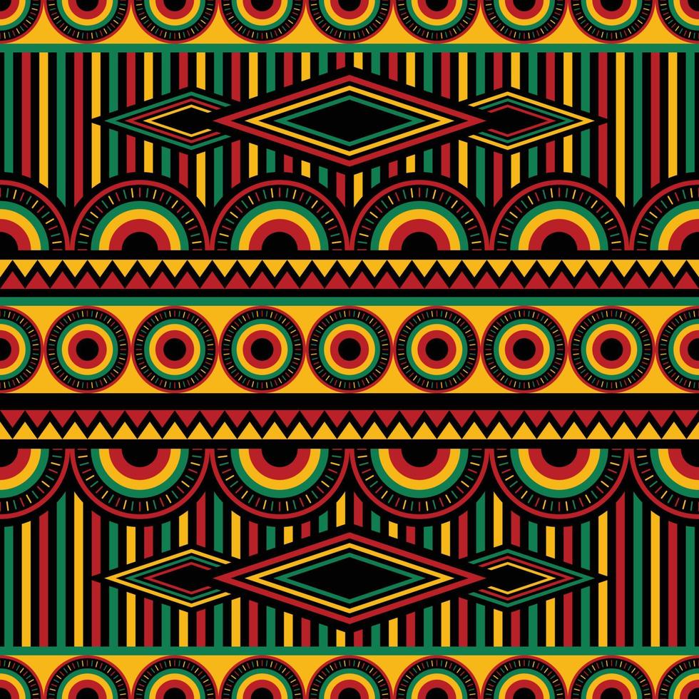 Seamless Pattern Pan African Color Background vector