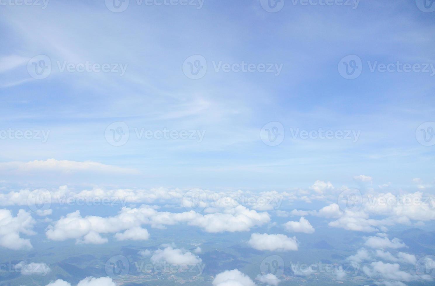 Beautiful Blue sky with clouds photo