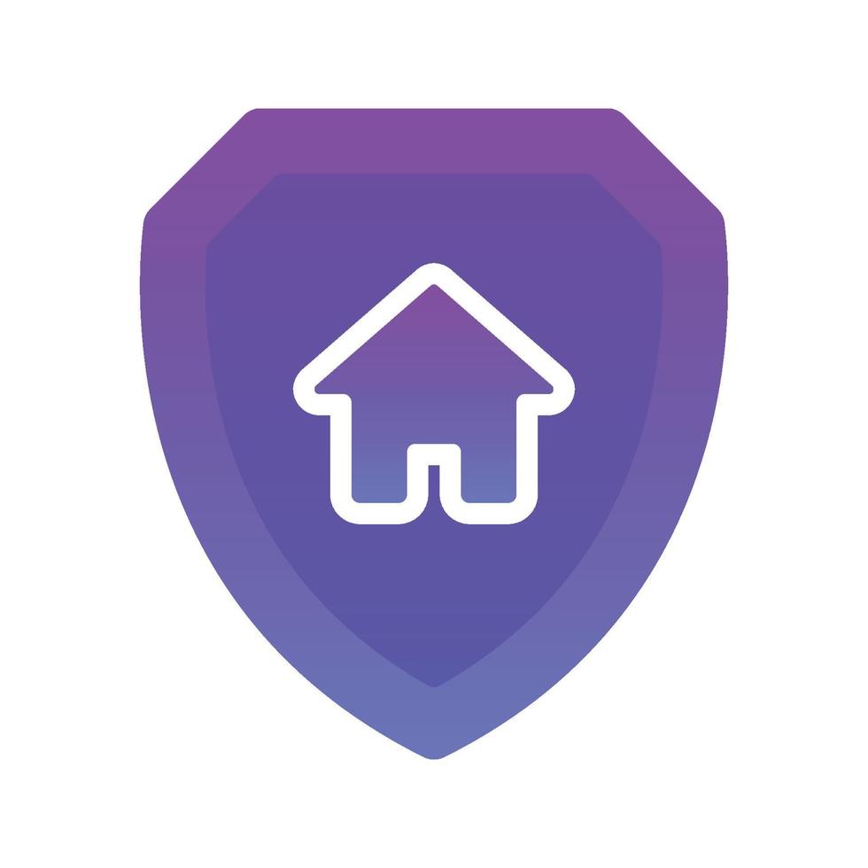 home shield logo design template icon vector