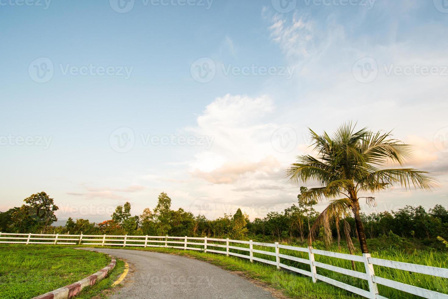 Clouds in blue sky in a clear day photo