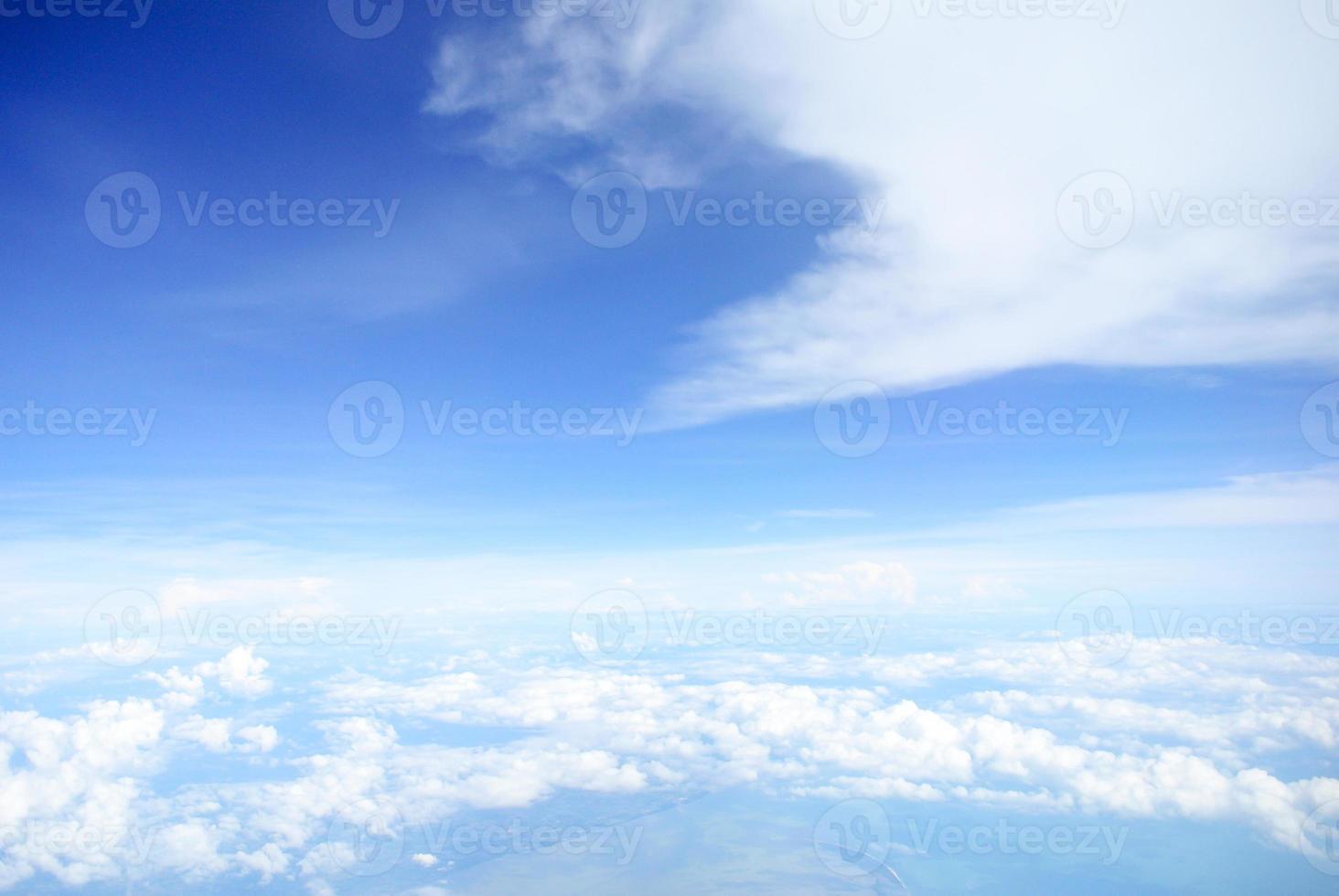 Blue sky with clouds photo