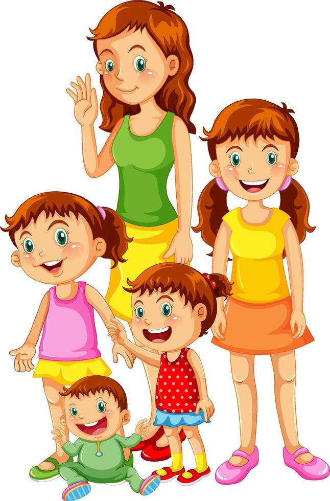 Children in different stages vector