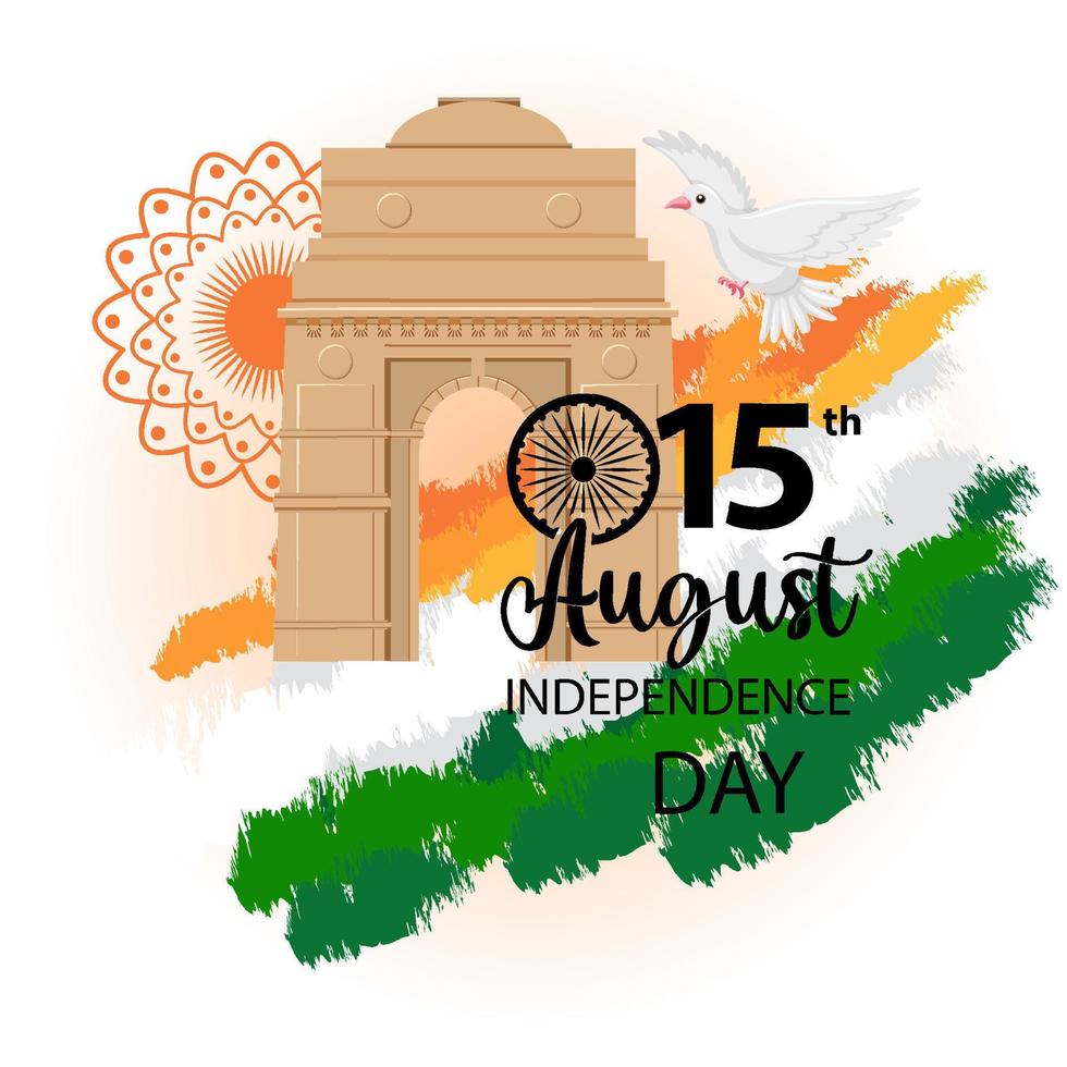 India Independence Day Poster vector