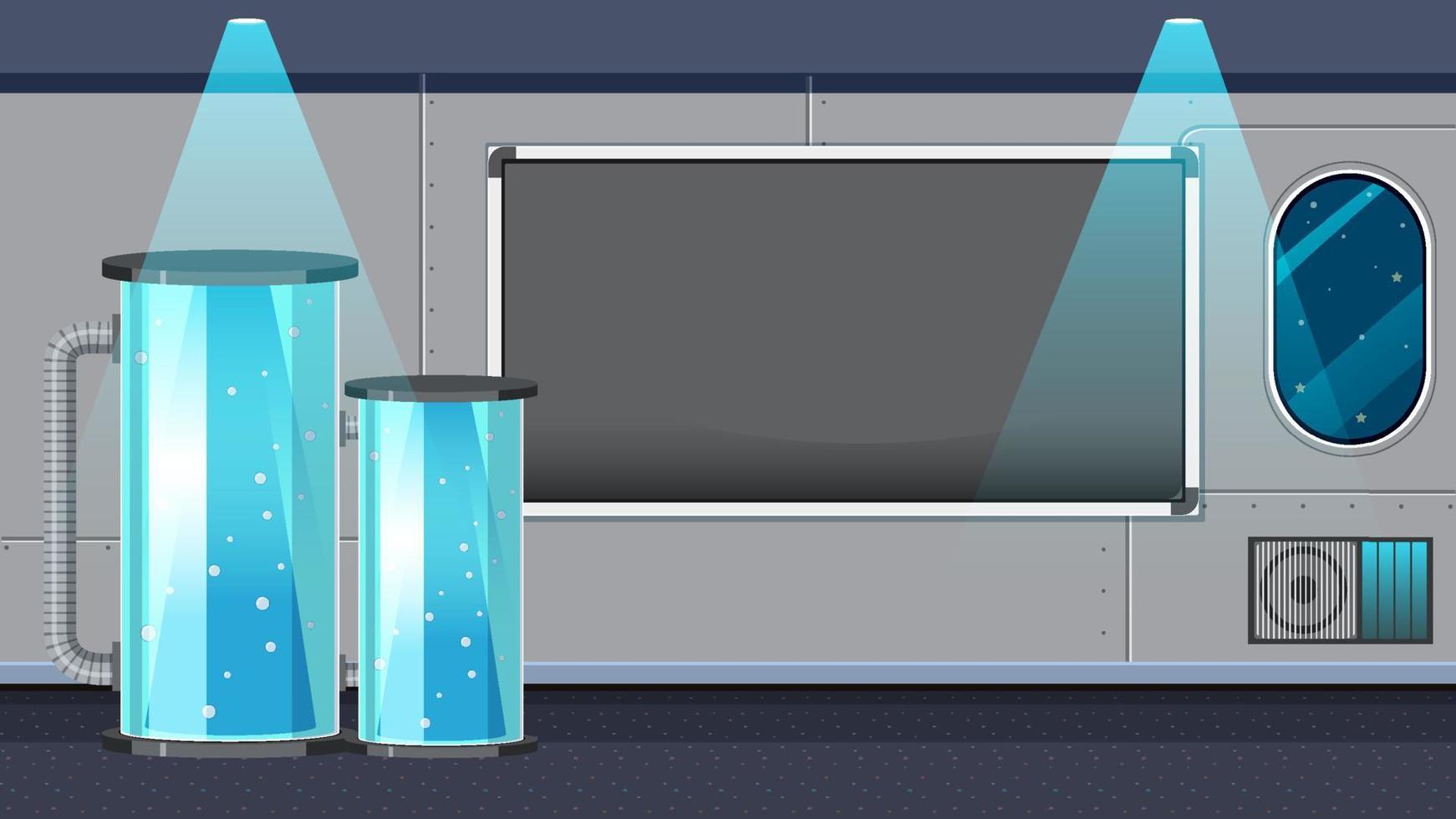 Science laboratory room for chemical experiments vector