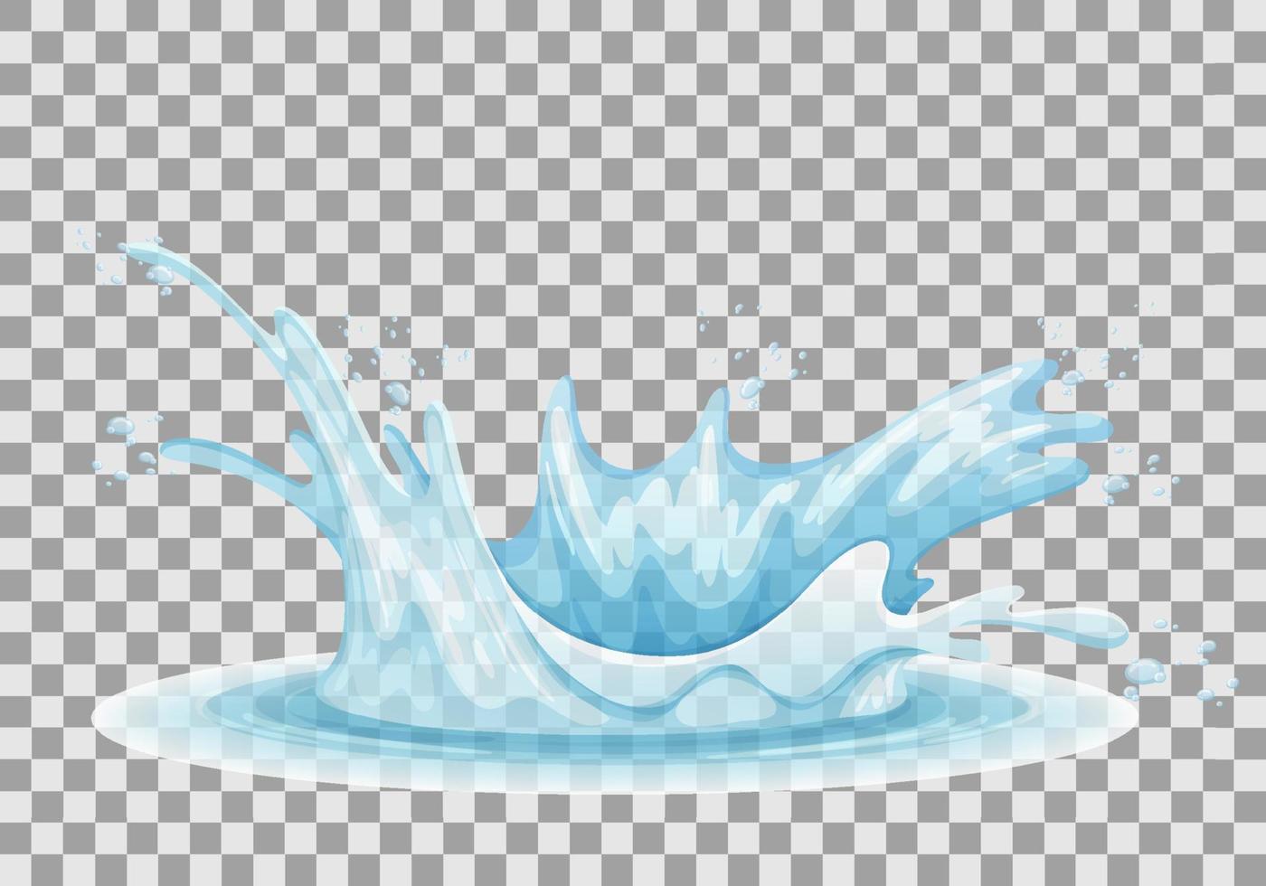 A water splash on white background vector