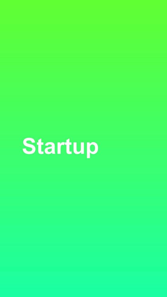 Startup social media story duotone template. Gradient lime green advertising web banner with text, promotion content layout. Modern vibrant mobile app design. Blending jade color with lettering mockup vector