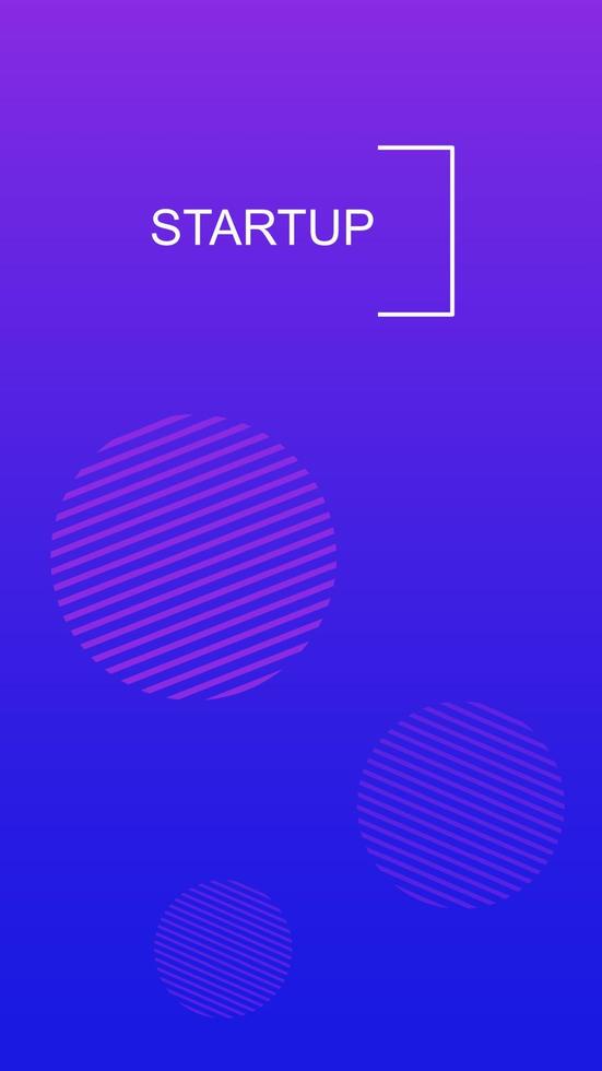 Startup social media story duotone template. Gradient navy advertising web banner with text, promotion content layout. Modern vibrant mobile app design. Blending blue color with lettering mockup vector