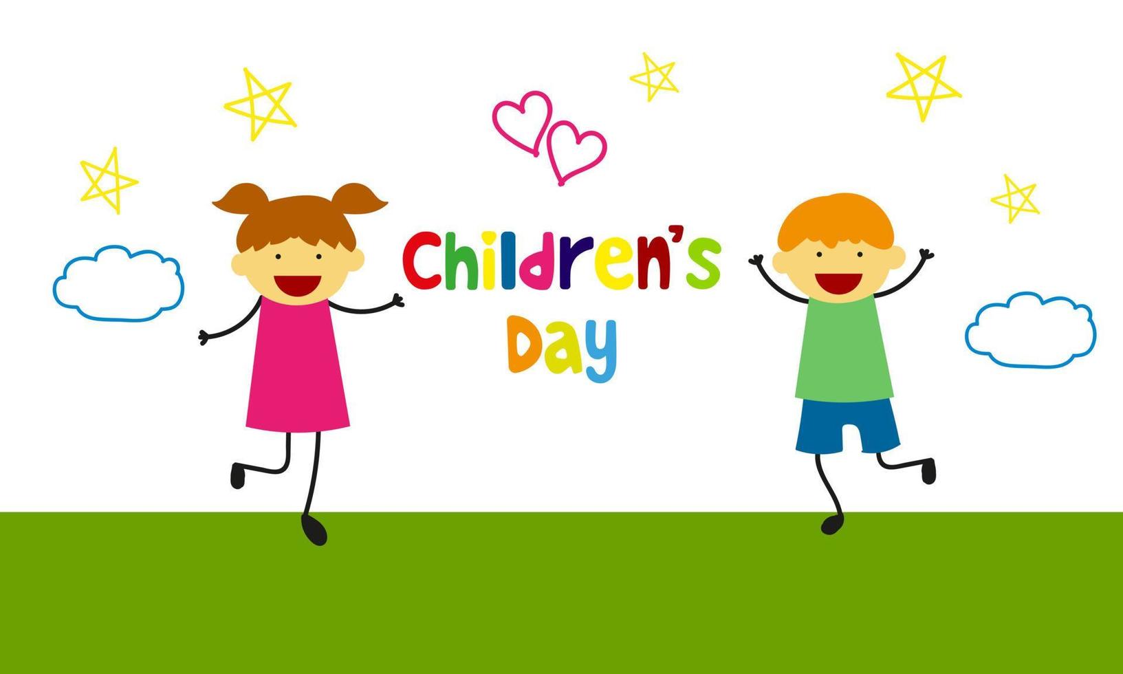 Happy children's day background vector