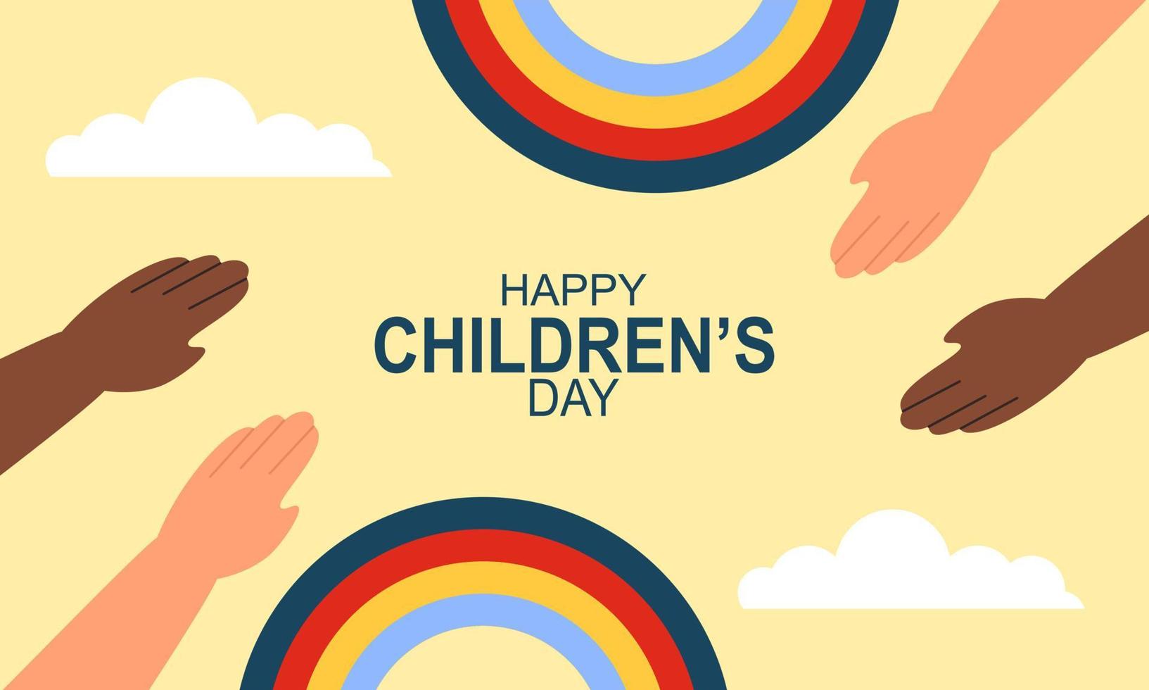 Happy children's day background vector