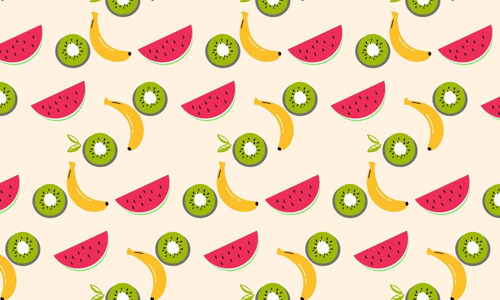 Fruit collection in flat hand drawn style illustrations vector