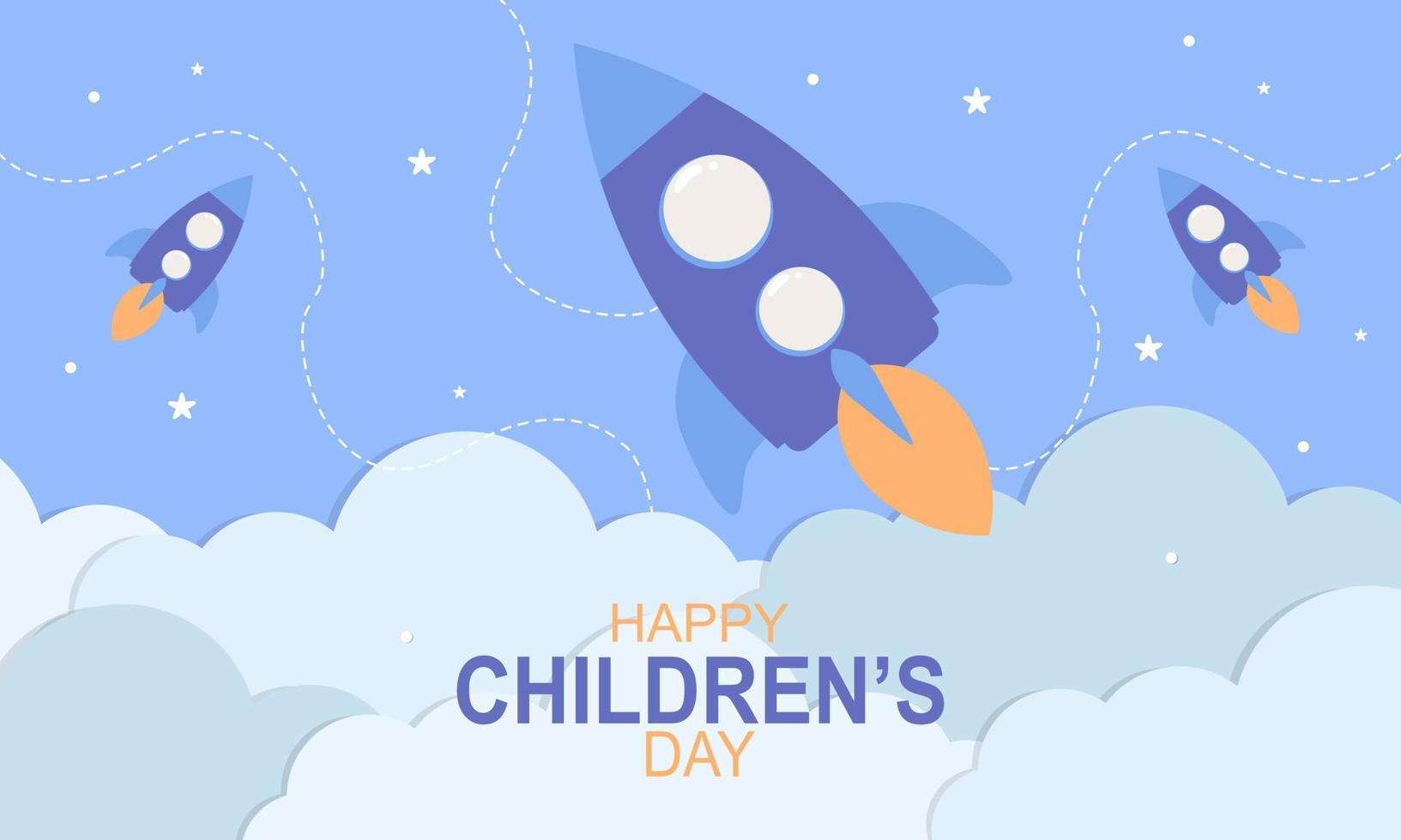 Happy children's day background vector