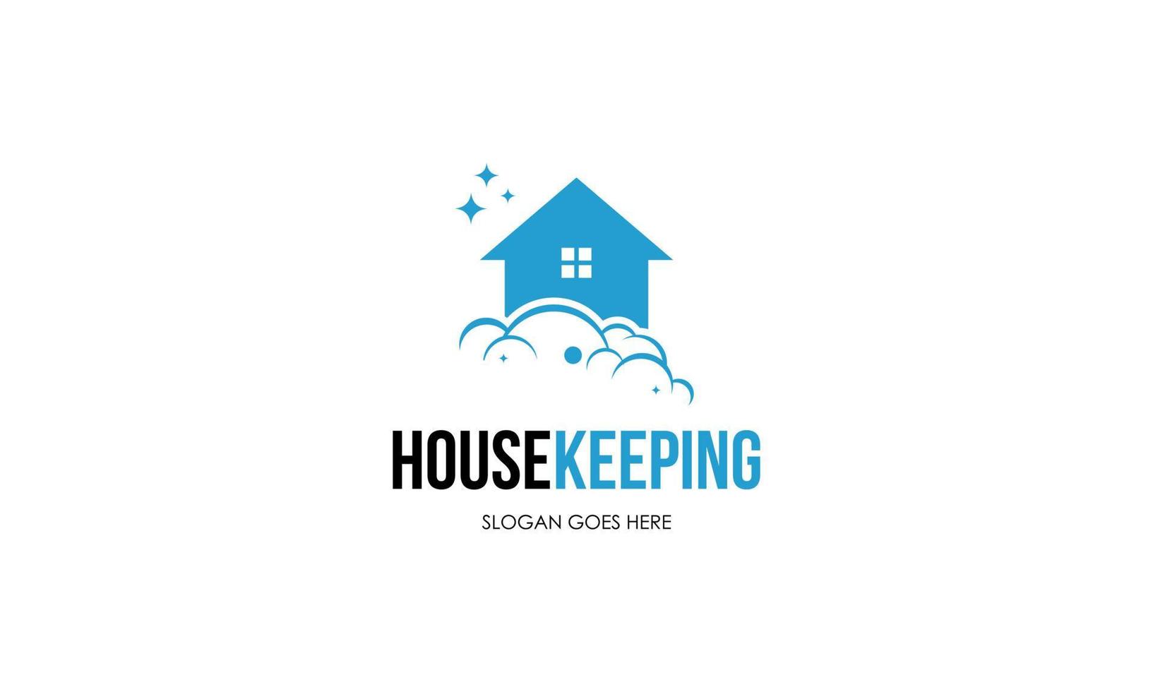 Home Cleaning and Home service logo design vector