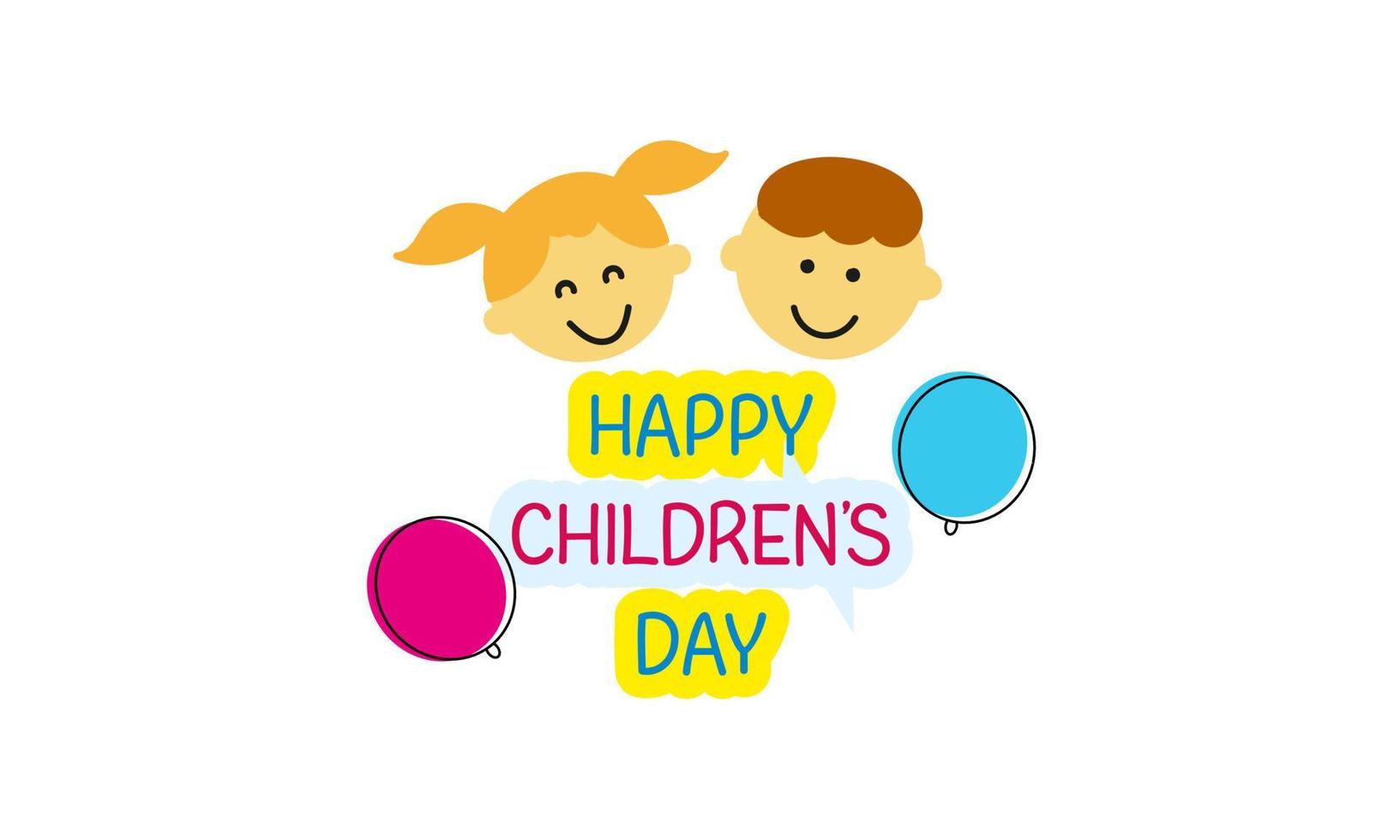 Happy children's day background vector