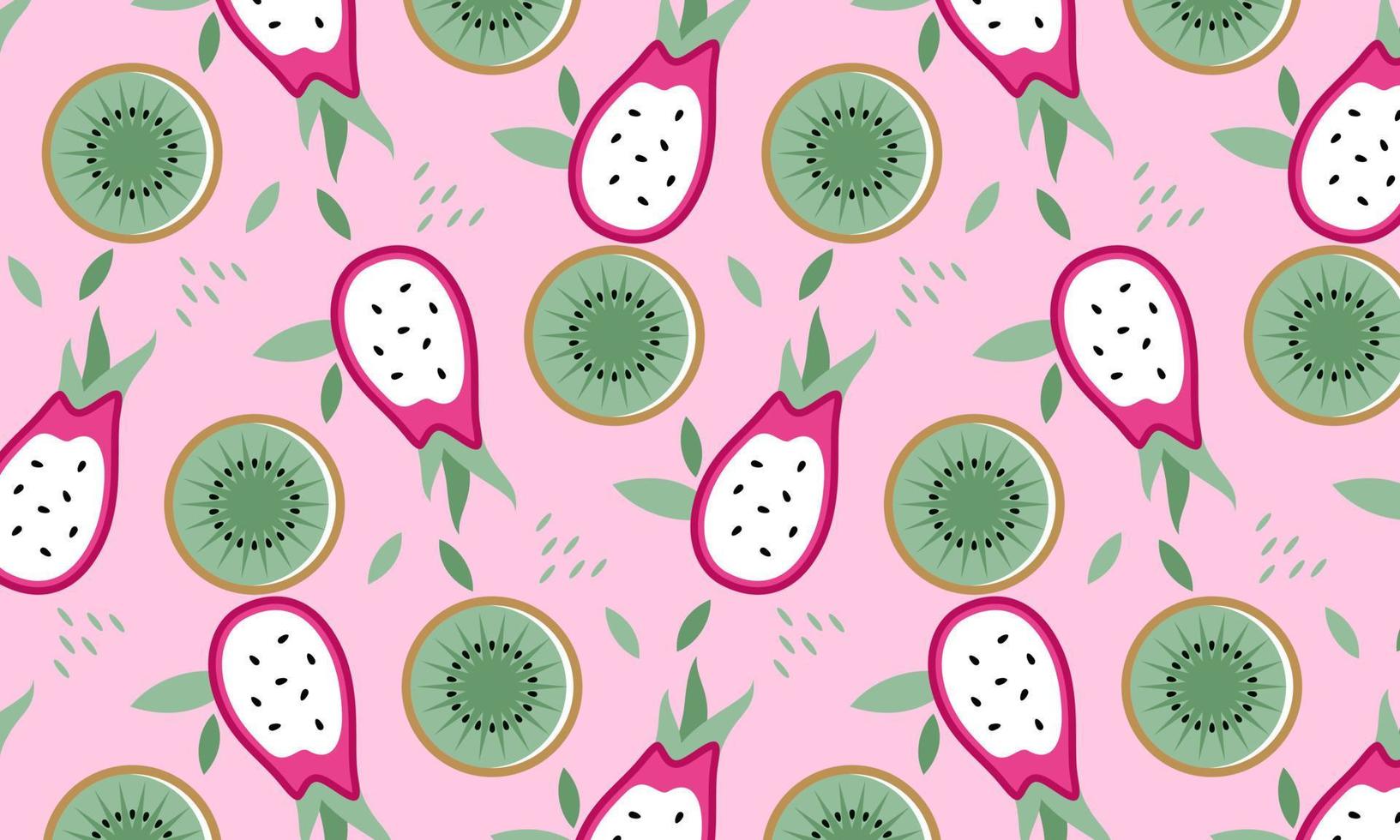 colección de frutas en ilustraciones de estilo plano dibujado a mano vector