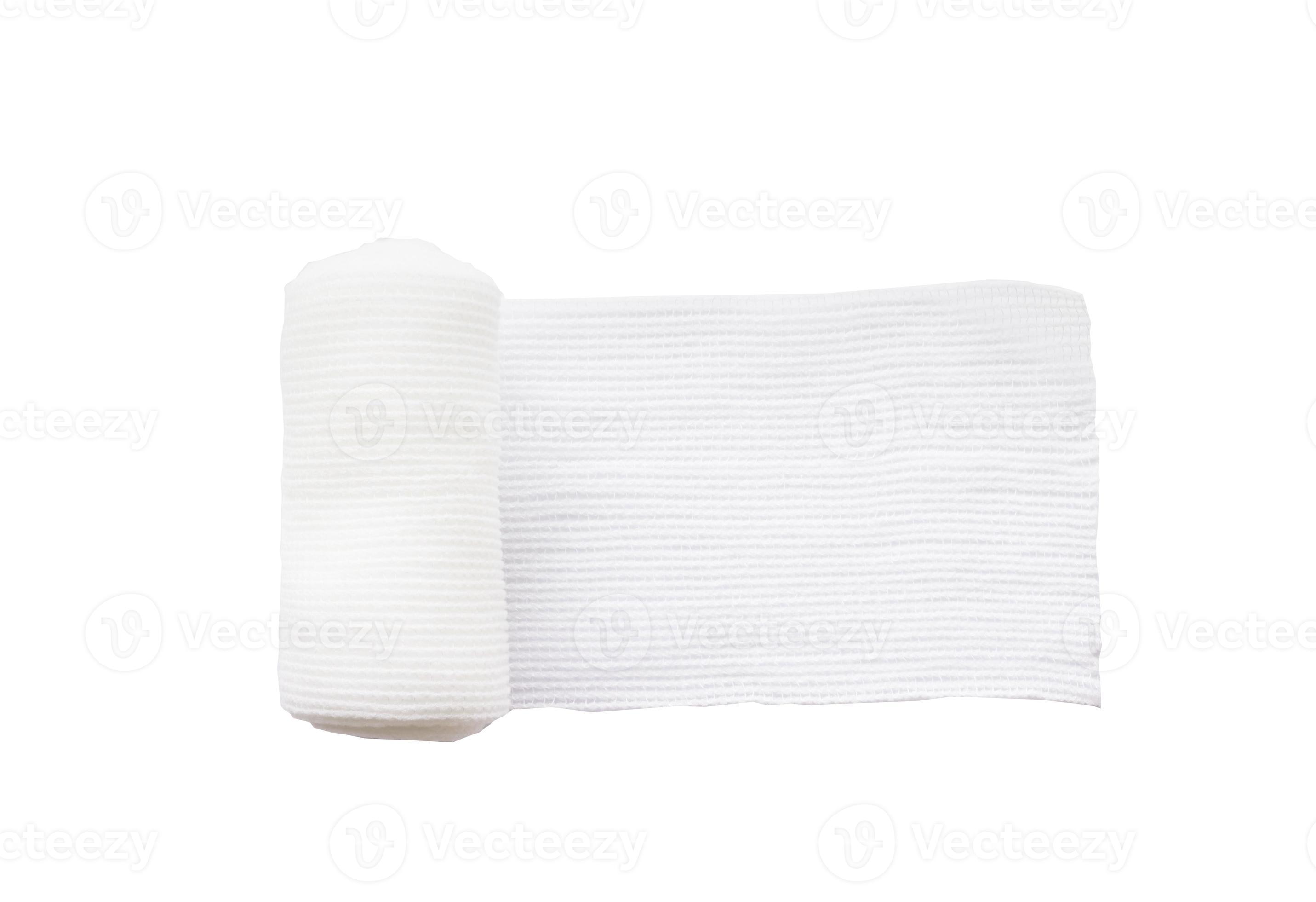 Roll gauze on isolated white background 7147809 Stock Photo at Vecteezy
