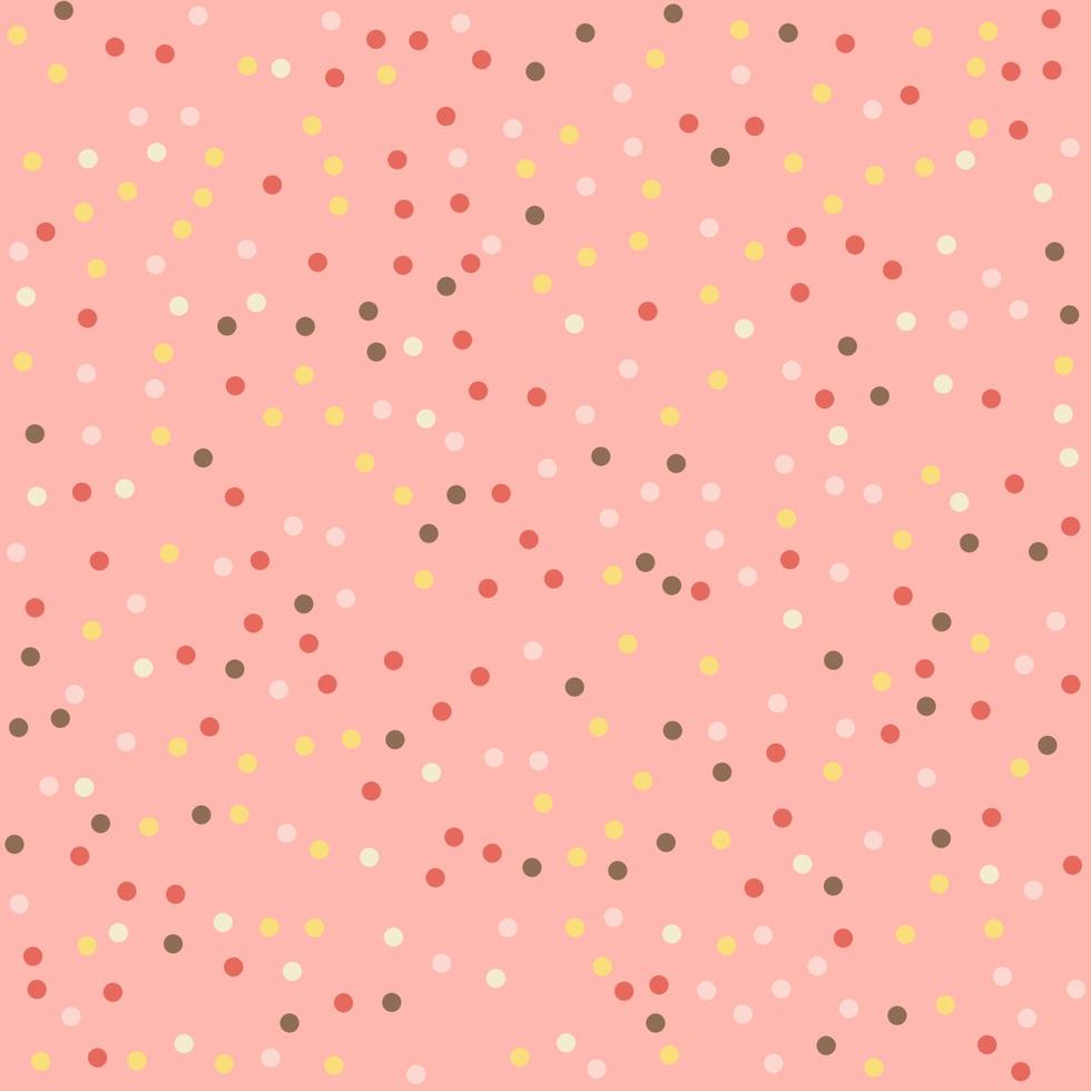 cute polka dot pattern background vector