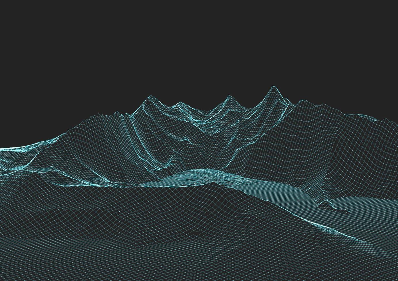 diseño de fondo de paisaje de estructura metálica abstracta vector