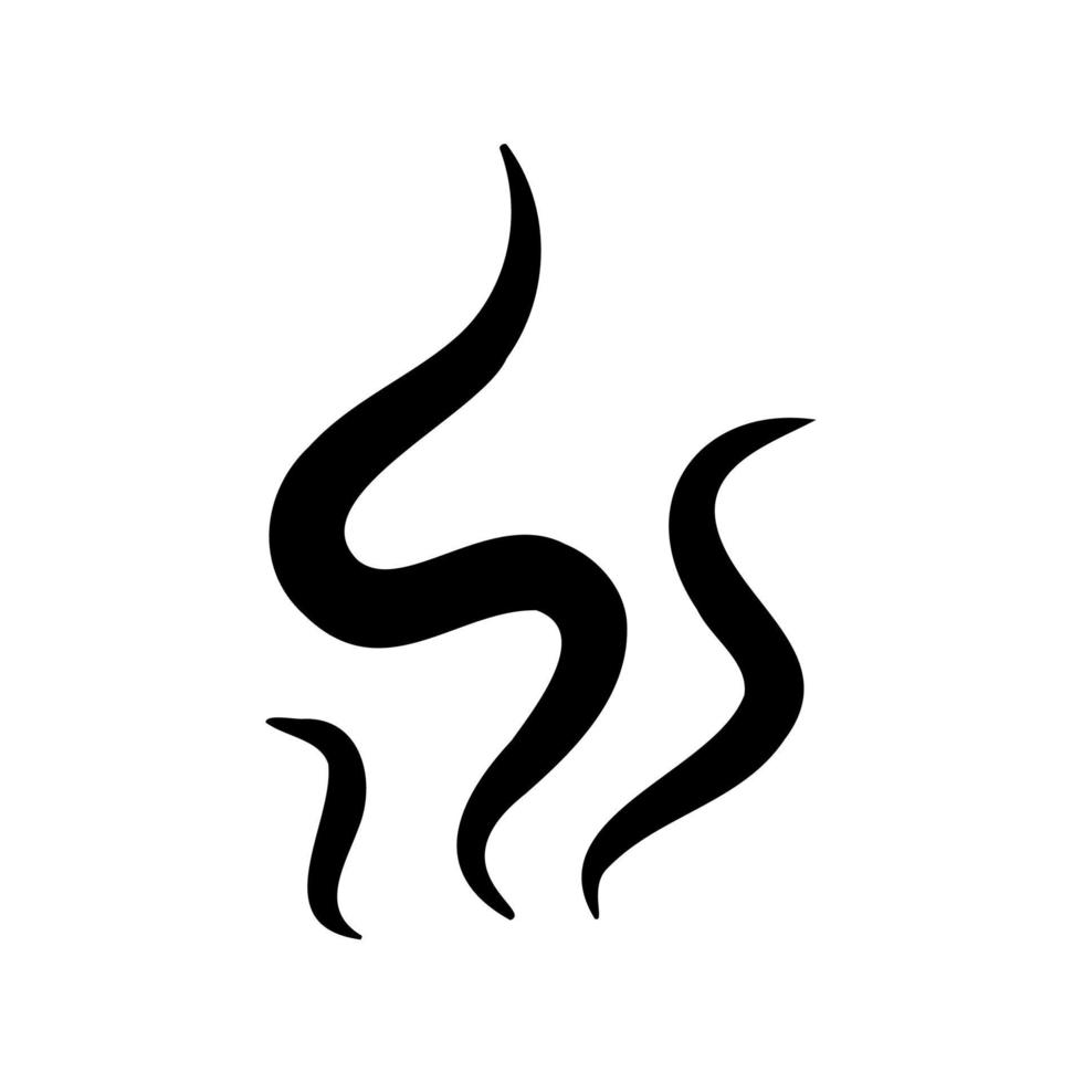 Smoke lines. Hot vapors that evaporate from food and beverages. vector