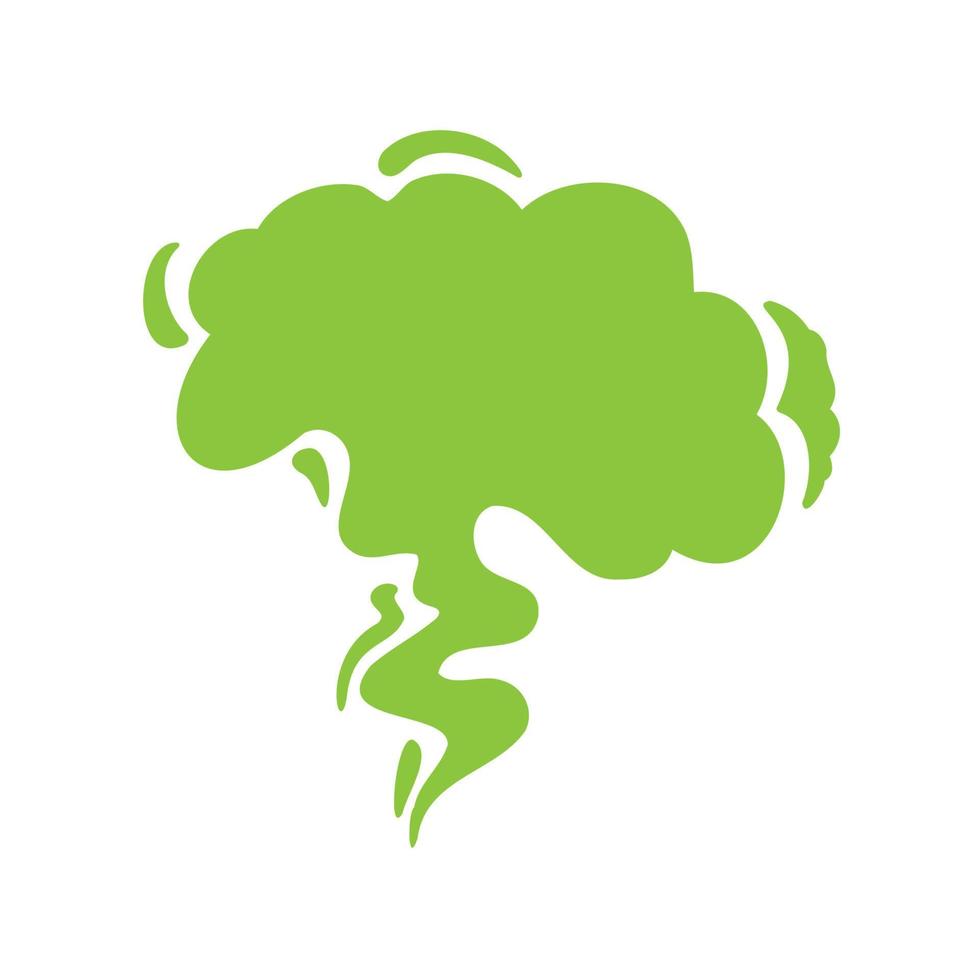 Smoke effect. Bad smell and dust floating in the air. vector