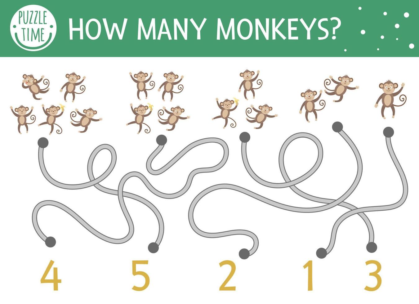 Tropical math maze for children. Preschool summer activity. Educational addition riddle. Funny mathematic puzzle game with crocodiles. Cute counting worksheet. How many teeth vector