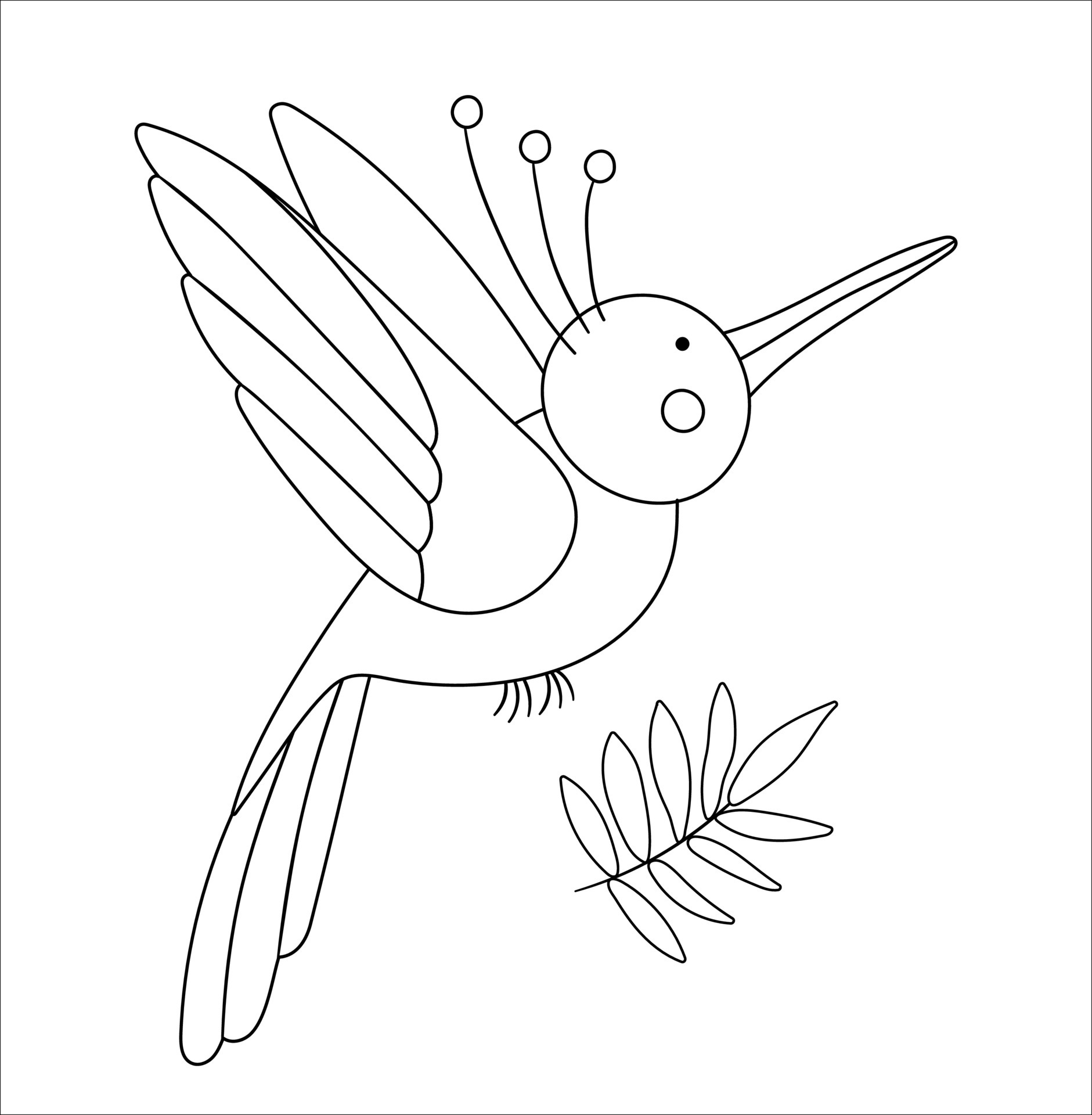 Vector cute paradise bird outline. Funny tropical exotic animal black and  white illustration. Fun coloring page for children. Jungle summer clip art  7148477 Vector Art at Vecteezy