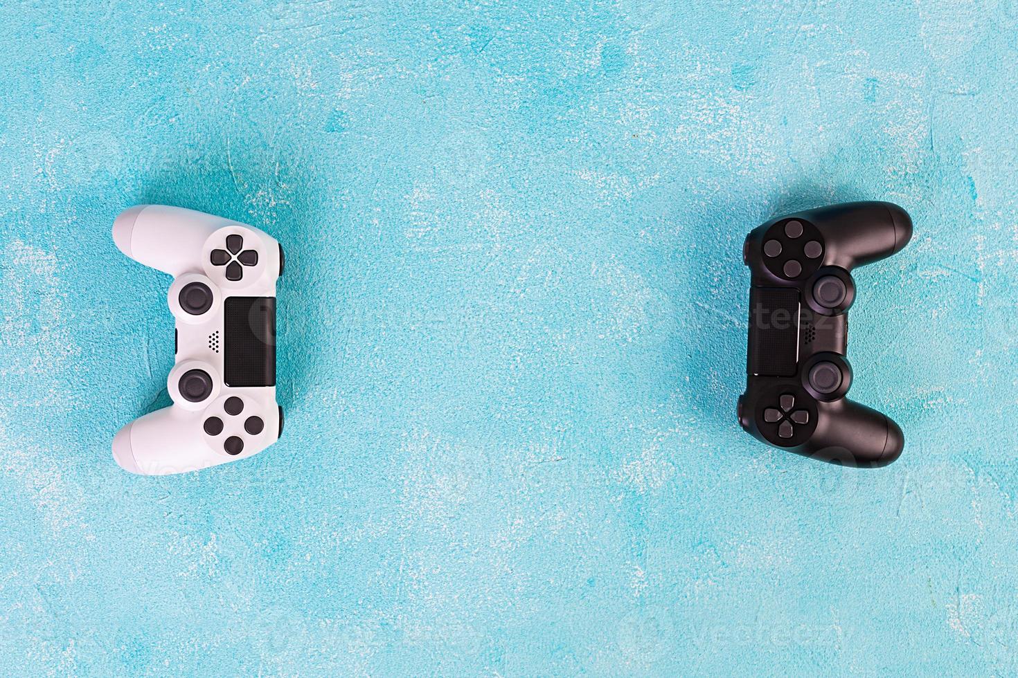 Computer gaming joystick. Gaming concept. Game controller. photo