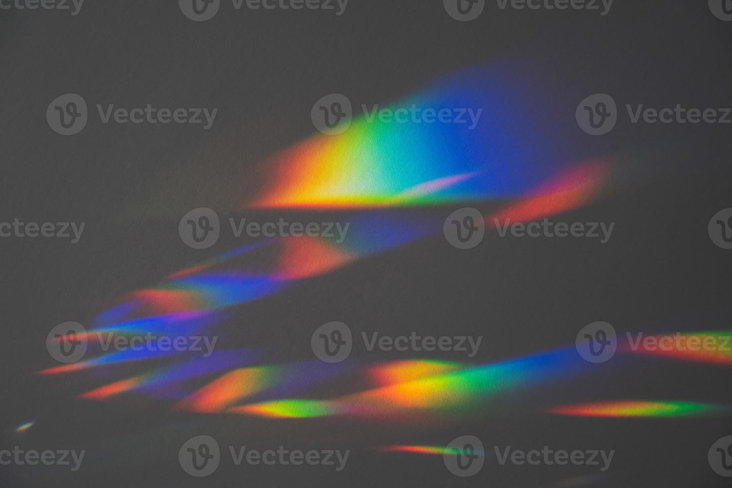 Prism Rainbow Specs on Grey Background Overlay photo