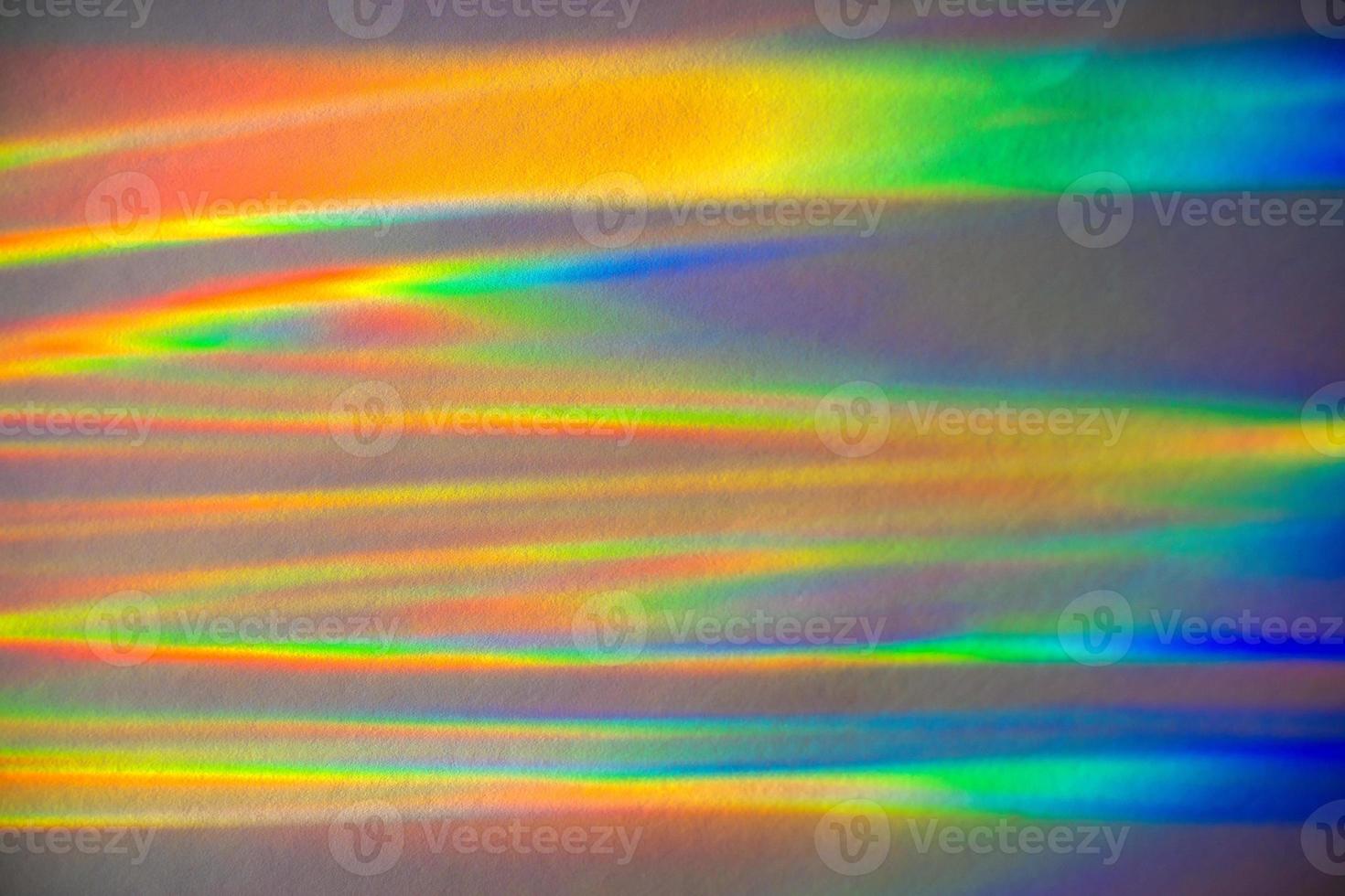 Prism Rainbow Water Reflections on Grey Background Overlay photo