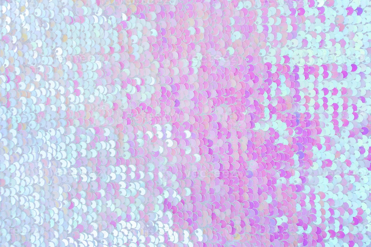 Pink and blue sequins background photo