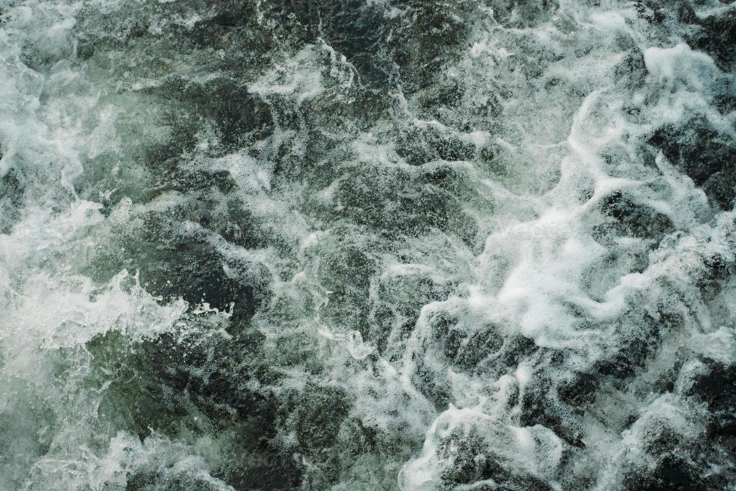 water waves and foam photo