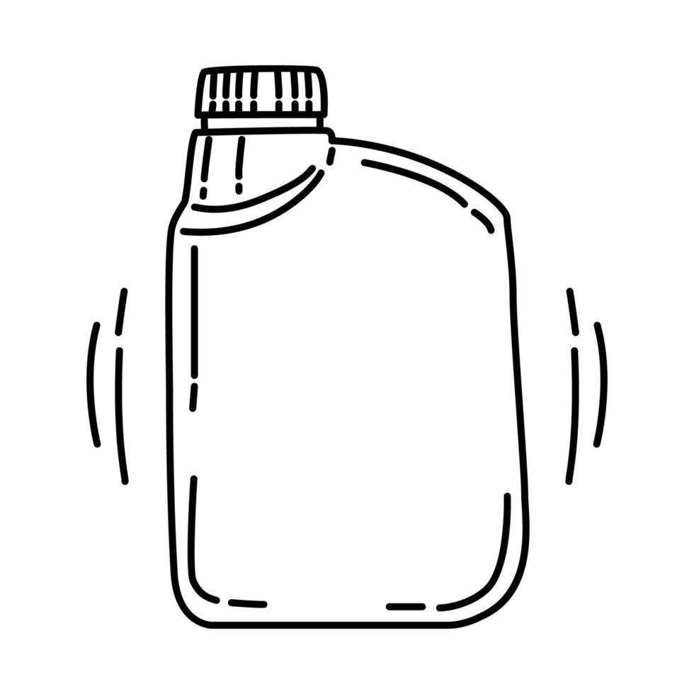 icono de aceite de máquina. garabato dibujado a mano o estilo de icono de contorno. vector