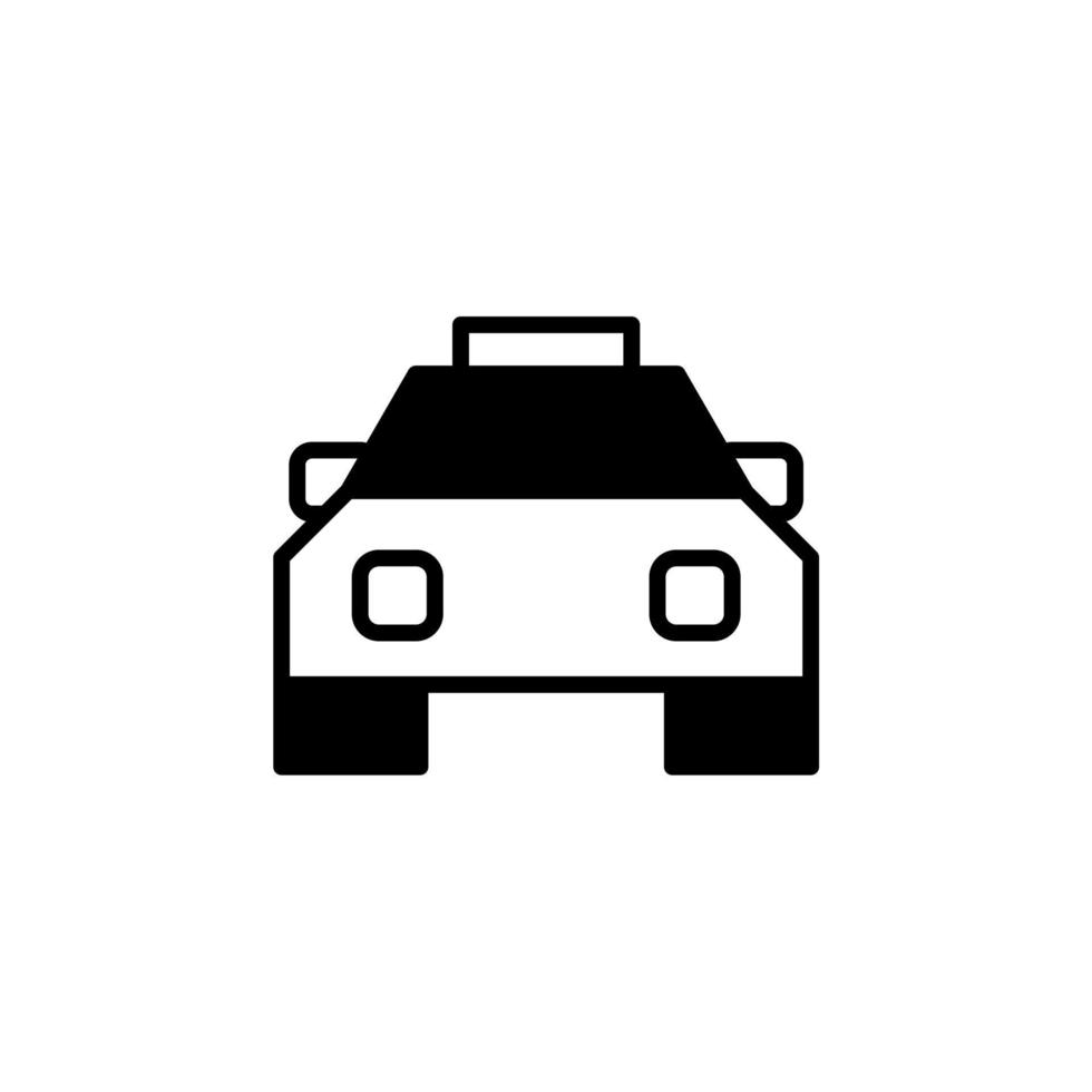 taxi, taxi, viaje, transporte línea sólida icono vector ilustración logotipo plantilla. adecuado para muchos propósitos.