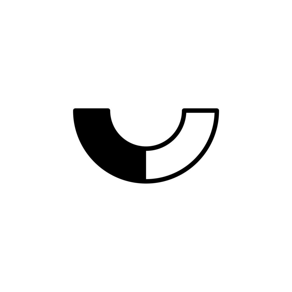 plantilla de logotipo de ilustración vectorial de icono de línea sólida de melón. adecuado para muchos propósitos. vector