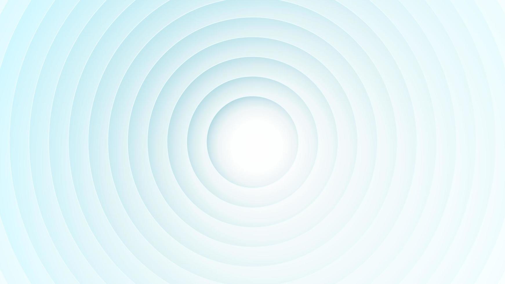 Blue background. Abstract circle paper art design. Vector illustration