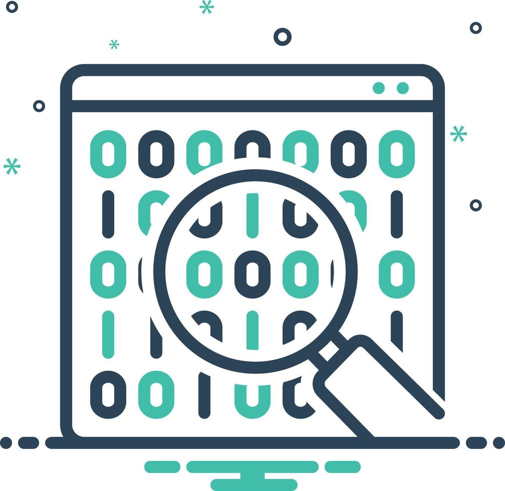 Mix icon for binary data 7151546 Vector Art at Vecteezy