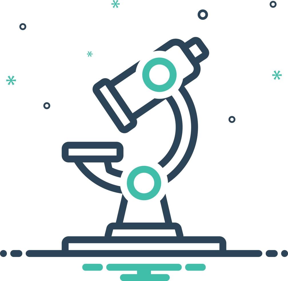 Mix icon for microscope vector