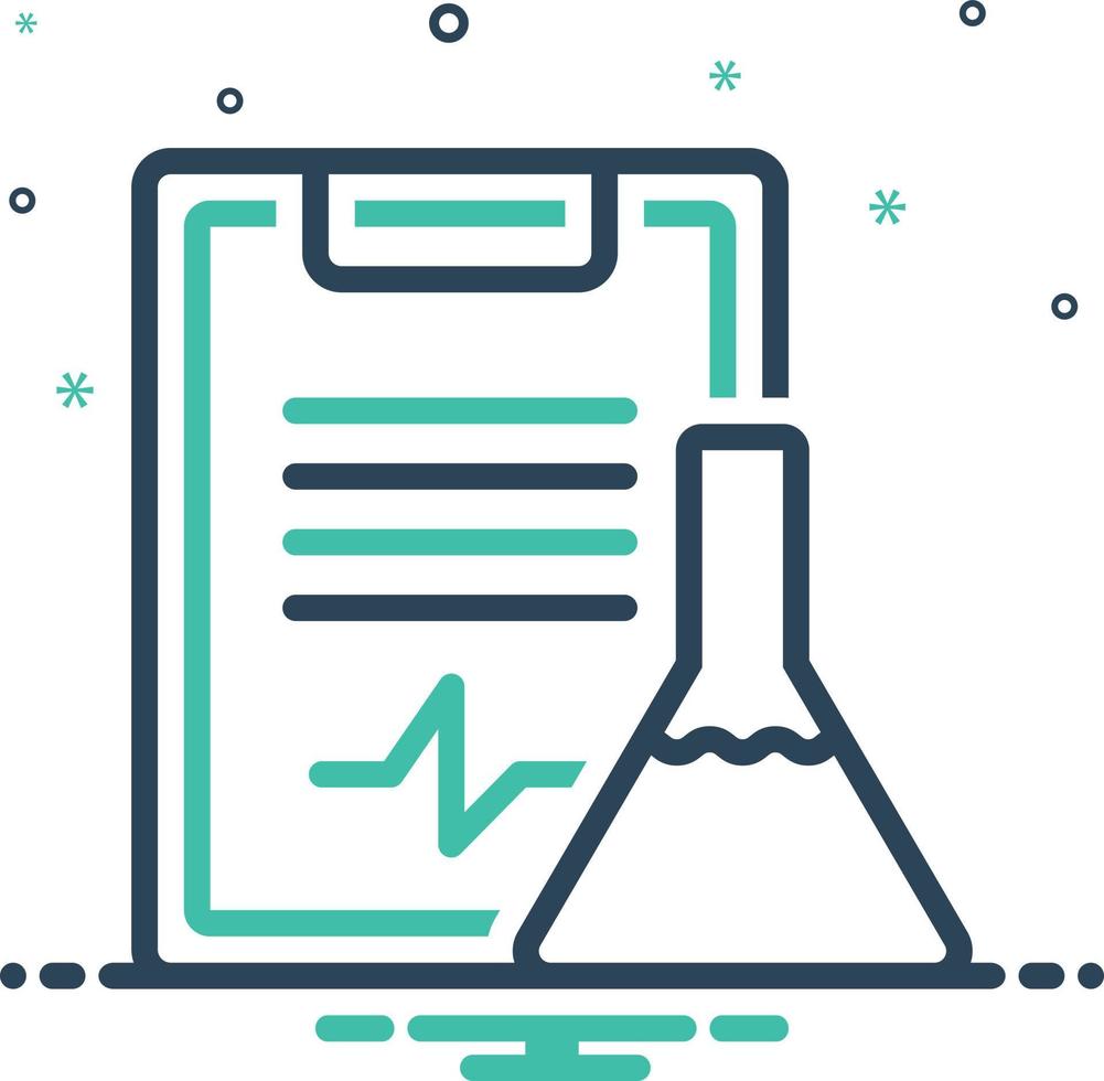 Mix icon for experiment results vector